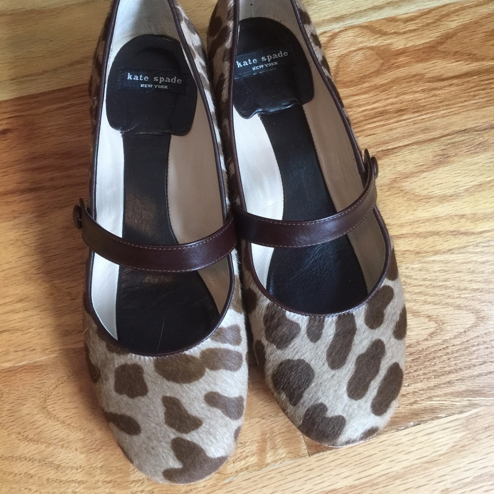 Kate Spade calf hair pumps